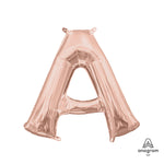 Letter A - Anagram - Rose Gold (air-fill Only) 16″ Balloon