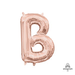 Letter B - Anagram - Rose Gold (air-fill Only) 16″ Balloon