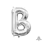 Letter B - Anagram - Silver (air-fill Only) 16″ Balloon