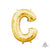 Letter C - Anagram - Gold (air-fill Only) 16″ Balloon