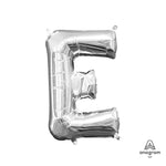 Letter E - Anagram - Silver (air-fill Only) 16″ Balloon