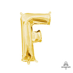 Letter F - Anagram - Gold (air-fill Only) 16″ Balloon