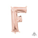 Letter F - Anagram - Rose Gold (air-fill Only) 16″ Balloon