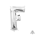 Letter F - Anagram - Silver (air-fill Only) 16″ Balloon