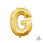 Letter G - Anagram - Gold (air-fill Only) 16″ Balloon