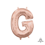 Letter G - Anagram - Rose Gold (air-fill Only) 16″ Balloon