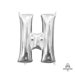 Letter H - Anagram - Silver (air-fill Only) 16″ Balloon