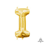 Letter I - Anagram - Gold (air-fill Only) 16″ Balloon