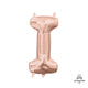 Letter I - Anagram - Rose Gold (air-fill Only) 16″ Balloon