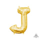 Letter J - Anagram - Gold (air-fill Only) 16″ Balloon