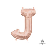 Letter J - Anagram - Rose Gold (air-fill Only) 16″ Balloon