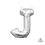 Letter J - Anagram - Silver (air-fill Only) 16″ Balloon