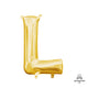 Letter L - Anagram - Gold (air-fill Only) 16″ Balloon