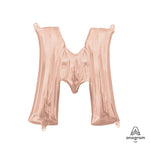 Letter M - Anagram - Rose Gold (air-fill Only) 16″ Balloon