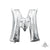 Silver Letter M 16" Balloon