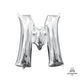 Letter M - Anagram - Silver (air-fill Only) 16″ Balloon