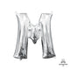 Silver Letter M 16" Balloon