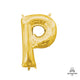 Letter P - Anagram - Gold (air-fill Only) 16″ Balloon