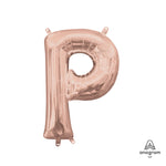 Letter P - Anagram - Rose Gold (air-fill Only) 16″ Balloon