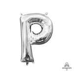 Letter P - Anagram - Silver (air-fill Only) 16″ Balloon