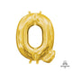 Letter Q - Anagram - Gold (air-fill Only) 16″ Balloon