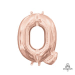 Letter Q - Anagram - Rose Gold (air-fill Only) 16″ Balloon