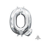Letter Q - Anagram - Silver (air-fill Only) 16″ Balloon