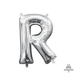 Letter R - Anagram - Silver (air-fill Only) 16″ Balloon