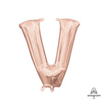 Rose Gold Letter V 16″ Balloon