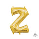 Letter Z - Anagram - Gold (air-fill Only) 16″ Balloon