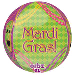 Mardi Gras Party Orbz 16″ Balloon