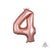 Rose Gold Number 4 16" Balloon