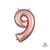 Rose Gold Number 9 16" Balloon