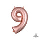 Rose Gold Number 9 16" Balloon
