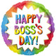 Colorful Boss's Day Burst 17″ Balloon