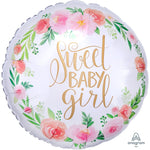 Floral Baby Girl 17″ Balloon