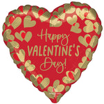Golden Happy Valentine's Day 17″ Balloon
