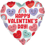 Happy Valentine's Day Cute Hearts 17″ Balloon