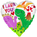 I Lava You! Dinosaurs 17″ Balloon