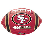 NFL San Francisco 49ers Football Team Colors 17" Foil