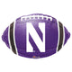Northwestern University Junior Shape 17″ Balloon