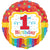 Rainbow 1st Birthday 17″ Balloon