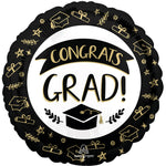 Sketched Congrats Grad 17″ Balloon