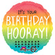 Birthday Hooray Gradient 18″ Balloon