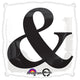 Black Ampersand & On White 18″ Balloon