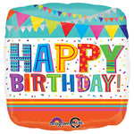 Bright & Bold Happy Birthday 18″ Balloon