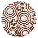 Circle - Circles Brown 18″ Balloon