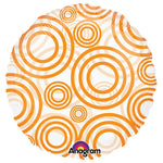 Circle - Circles Orange 18″ Balloon