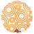 Circle - Circles Orange 18″ Balloon