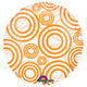 Circle - Circles Orange 18″ Balloon